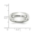 thumbnail image 6 of Auriga Fine Jewelry 10K White Gold 6mm Lightweight Comfort Fit Wedding Band for Women Size- 11, 6 of 6