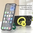 thumbnail image 3 of Dteck Double Magnetic Phone Ring Holder and Finger Grip Kickstand, Compatible with MagSafe, iPhones, Androids, and Car Mounts,Green, 3 of 6
