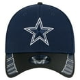 thumbnail image 2 of Men's New Era Navy/Black Dallas Cowboys Visor Hit 39THIRTY Flex Hat, 2 of 5