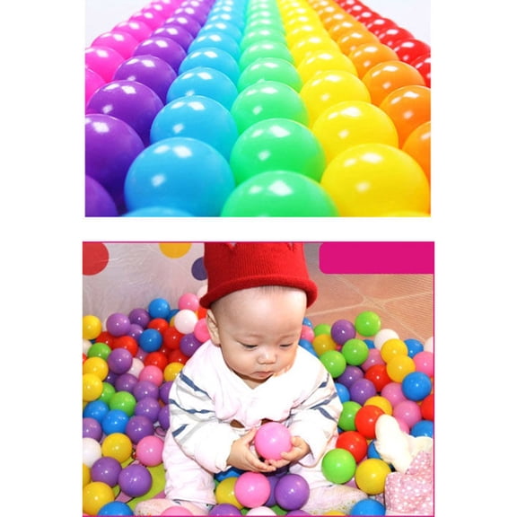 100 PCS Brand New Kids 5.5cm Pit Balls Baby Toys Ocean Balls For Play Pool Fun Colorful Soft Plastic Ocean Ball Mix Colour