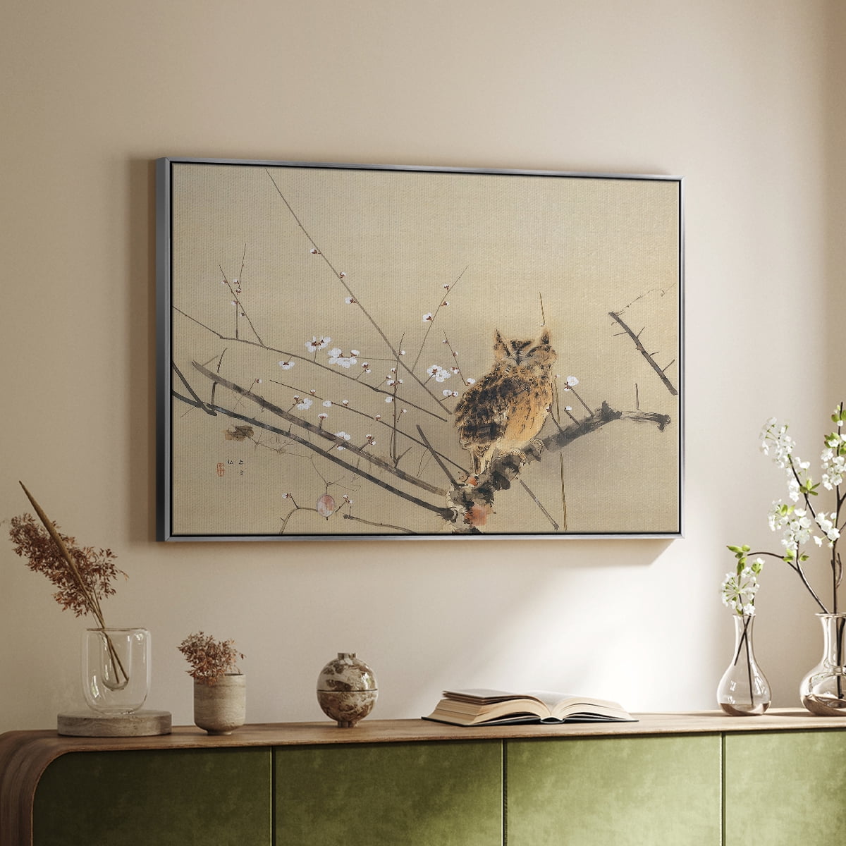 Vintage Landscape-MXVI By Wexford Home Framed in Silver Wood Gallery Wrapped Canvas 27 in. x 41 in.