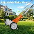 Thatch Rake for Lawn Dethatcher 15 Inch Heavy Duty Metal Rake with ...