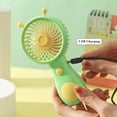 thumbnail image 4 of Fiudx Ofertas Flash Artículos En Oferta Mini Ventilador De Mano Portátil Pequeño Ventilador De Mano Portátil Con Batería Recargable Usb Tamaño Pequeño Y Gran Flujo De Aire Adecuado Para Mujeres Y Niñ, 4 of 7