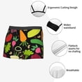 thumbnail image 3 of Balery Cartoon Vegetables Calzoncillos bóxer para hombre, ropa interior de algodón suave y transpirable con cinturilla de nailon-XX-Large, 3 of 5
