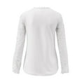 thumbnail image 4 of Fancifize Women's Dressy Lace Tops Casual Long Sleeve Crew Neck Elegant Blouse Hollow Out Lace Embroidered Shirts Slim Fit Fall Fashion Outfits, 4 of 5