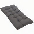 thumbnail image 2 of JIAN YA NA 59 inch Waterproof Indoor/Outdoor Garden Bench Seat Cushions,Thicken Patio Bench Soft Rocking Chairs Pad Lounger Seat for Porch Wicker Loveseat Settee (51x19.6x3 inch,Dark Gray), 2 of 12