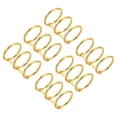 thumbnail image 1 of Unique Bargains 1' Dia. 3 Circle Detachable Metal Binder Rings Loose Leaf Rings, Gold Tone 6 Pack, 1 of 6