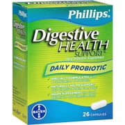 Phillips Digestive Health Daily Probiotic Capsules, 26 Ct