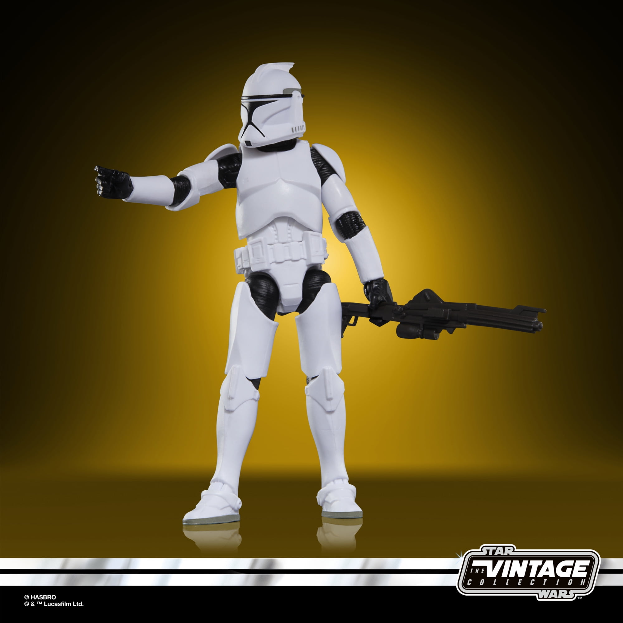 Star Wars The Vintage Collection Phase I Clone Trooper, Star Wars: Attack of the Clones Action Figure (3.75”)