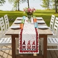 thumbnail image 4 of Table Runners 70 Inches Long Dress Scarves, Valentine's Day Farmhouse Coffee/Dining/Kitchen Table Decor, Holiday Table Runner, Love Heart Roses Gnomes Romantic 13x70 Inch, 4 of 9