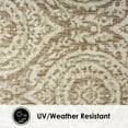 thumbnail image 4 of Nicole Miller New York Patio Country Zoe Moroccan Damask Indoor/Outdoor Area Rug, Taupe/Ivory , 7'9"x10'2", 4 of 9