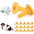 thumbnail image 4 of Tetina para biberón de mascotas, 15 piezas Tetina de silicona suave para gatos, accesorio de herramienta de alimentación para mascotas para cachorros, 4 of 5