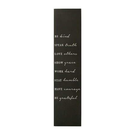 UPC: 0195583862272 | Contemporary Home Living 44  Black  Be Kind  Rectangular Oversized Wall Art