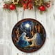 thumbnail image 1 of Ganfancp Decoración Navideña Acrílica Redonda Letrero Colgante de Belén Decoración Festiva de Pared Ofertas Del Día Sólo En Línea Etiqueta Colgante Acrílica × 1, 1 of 3