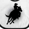 thumbnail image 4 of Inktastic Rodeo Rider Team Roping Boys Baby Bib, 4 of 4