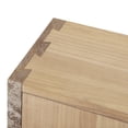 thumbnail image 4 of Euroco Coffee Bar Cabinet,Farmhouse Buffet Sideboard with Adjustable Shelf,Wooden Accent Cabinets for Kitchen, Dining Room,Entryway, Natural, 4 of 8