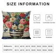 thumbnail image 6 of JRXY 2pcs Patriotic Pillow Cover Floral American Flag Vase 4th of July Decor Independence Day Decorations Memorial Day Striped Cushion Case for Sofa Couch White, 6 of 6