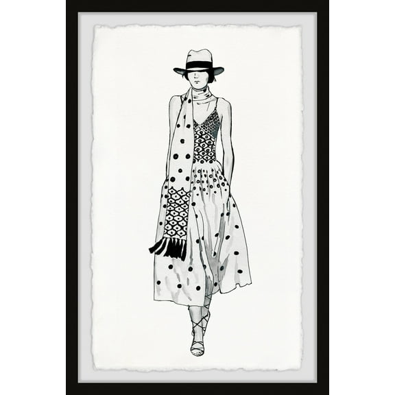 Marmont Hill Polka Dot Stroll Framed Wall Art