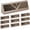 Brown, variant on 2 Pack Baseboard Register Vent 15 Inch Duct Opening Size Vent Covers for Home Floor Diffuser Wall Corner Baseboard Air Covers, Smooth Air Adjust Lever, Easy Install, Black
