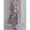 Floral White, variant on Womens Dresses Floral Print 3/4 Sleeve Crew Neck Button Front Dress Summer Casual Relaxed Fit A-Line Knee-Length Dress
