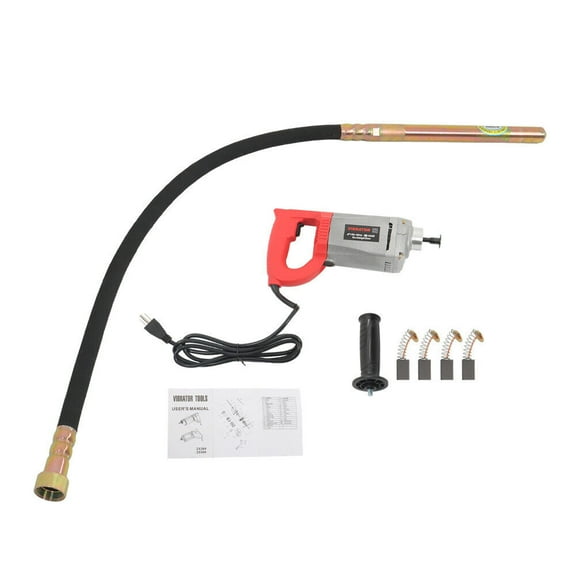 findmall 1500W Electric Concrete Vibrator Construction Tools 4.5FT Long Shaft Concrete