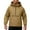 Brown, variant on Aihuaihua Half Zip Hooded Jacket for Men Windproof Water Casual Outdoor Sports Pullover Lightweight Comfortable Athletic