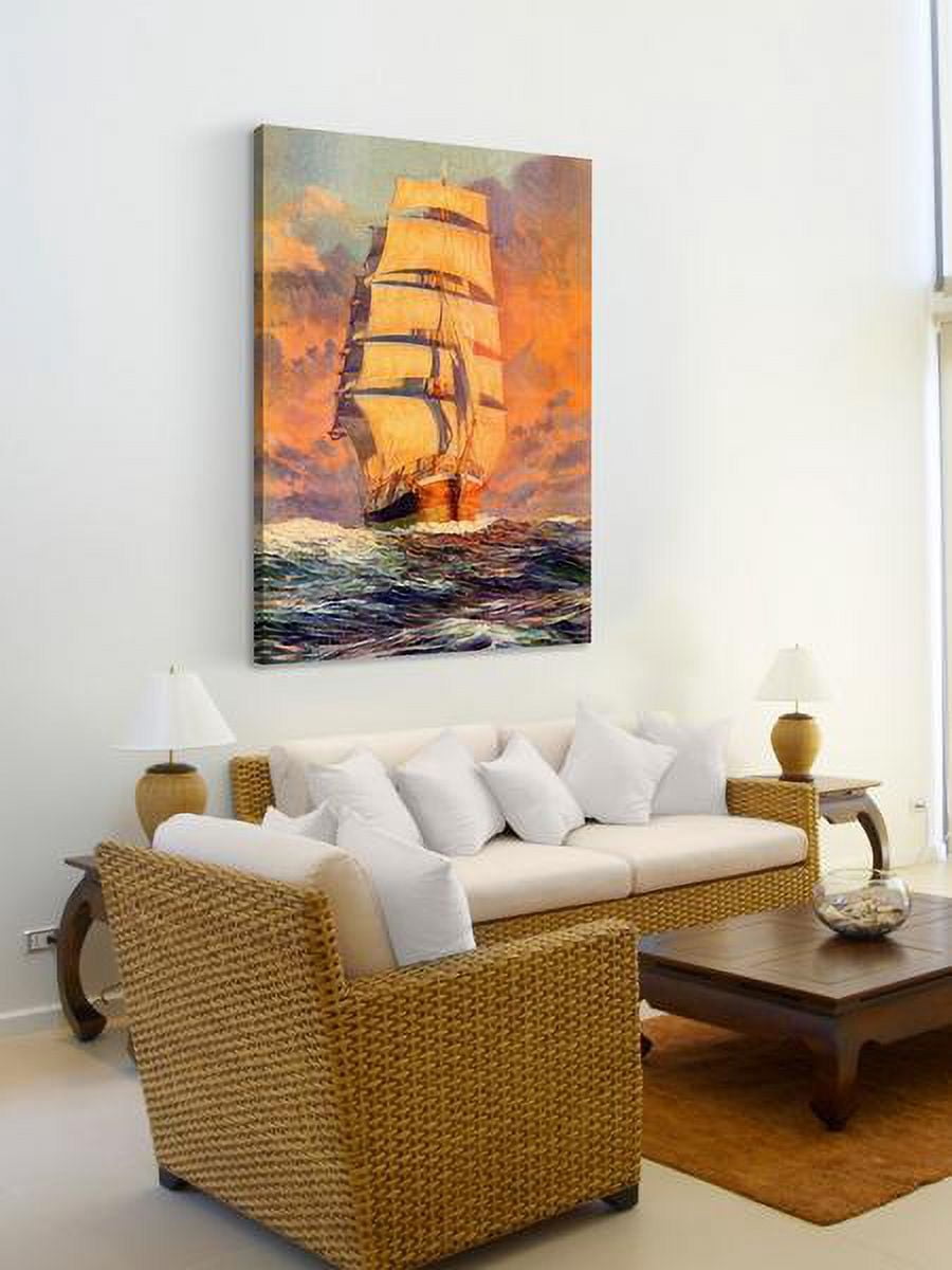 "Smooth Sailing" Painting Print on Wrapped Canvas