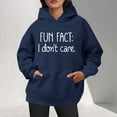 thumbnail image 2 of Bibifish Womens Hoodie funny Graphic letter Print Hooded Sweatshirts Oversized Soft Casual Daily Wear Trendy Hoodie With Pocket, 2 of 4