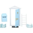 thumbnail image 1 of Puerta De Madera En Miniatura Para Casa De Muñecas, Color Saturado Detalles Vivos Durabilidad Mini Juego De Puertas De Madera Para Casa De Muñecas 1:12 ANGGREK Ocean Broad Surfboard Fins, 1 of 8