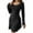 Black, variant on BiZtdJrK Womens Slim Fit Sweater Dress Tiered Loose Hem Long Sleeve Knit Tunic Mini Dresses Comfy Casual Fall Sweaters Black L