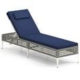 thumbnail image 1 of Gymax Chaise Longue de Patio avec Dossier Réglable à 6 Positions, Coussin Amovible, 1 of 4