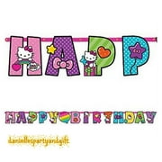 Hello Kitty Rainbow Jumbo Letter Happy Birthday Add an Age Banner Kit - 121417
