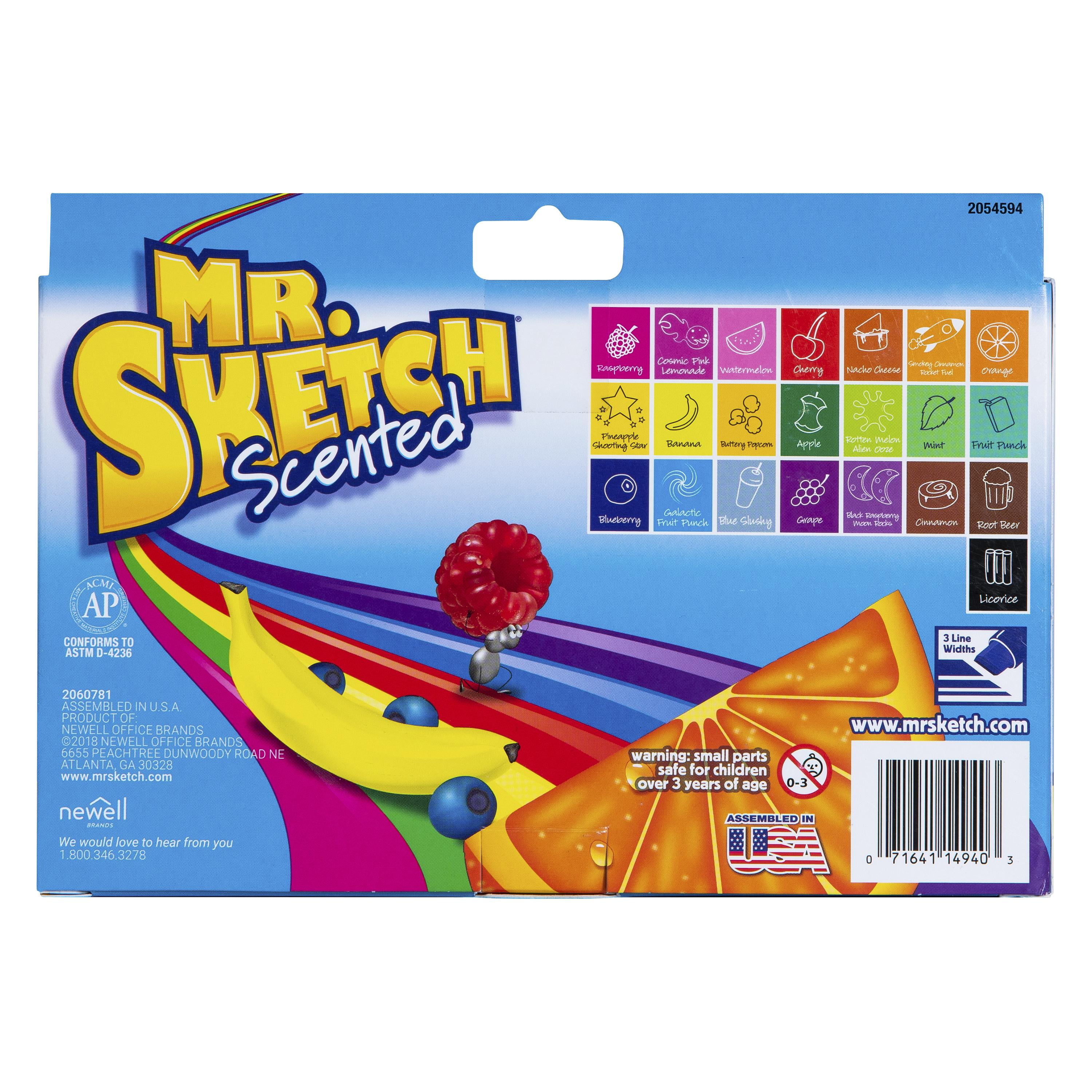 Mr. Sketch Scented Markers Chisel Point Assorted Colors Pack Of 6