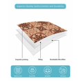 thumbnail image 4 of Quilts Queen Size Bedding Set, Orange Brown Flowers Reversible Summer Quilt 3 Pieces, Farmhouse Retro Abstract Floral Lightweight Bedspreads Coverlets with 2 Pillow Shams for All Seasons, 4 of 5