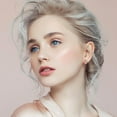 Silver Earrings Prom Teardrop Easter Egg Ear Studs Resurrected Rabbit
