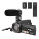 thumbnail image 1 of Videocámara Andoer 4K/60FPS 48MP WiFi Juego de cámara de video digital 1 videocámara grabadora + 1 micrófono + 1 control remoto + 2 baterías con zoom 16X Pantalla táctil de 3 pulgadas IR Infrarrojo Vi, 1 of 7