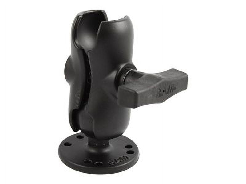 RAM-103U-B RAM Mounts SHORT Double Socket C-Size Arm with Round Ball Plate