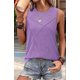 thumbnail image 4 of Camiseta Sin Mangas Informal de Cuello Redondo y Corte Holgado para Mujer, Color , Talla XL, 4 of 9