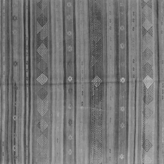 Ahgly Company Indoor Square Southwestern Gray Country Area Rugs, 3' Square