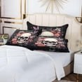 thumbnail image 7 of Skull Plush Pillow Case, Zippered Bed Pillow Pillowcases, Super Soft and Cozy Pillowcase Covers for Sleep Decor Giftsation - King Size 20x40in, 7 of 7