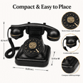 thumbnail image 6 of RDYMONKEY Retro Audio Guest Book Phone for Weddings, Parties - Record Custom Voice Messages w/ 8GB SD Card, USB Playback, LED Indicator - Vintage Gift for Anniversary, Birthday, 6 of 10
