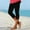 Black, variant on Sevevn Women Fashion Casual Solid Color Summer Pants Shorts Drawstring With Pockets Yoga Pants Shorts
