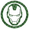 thumbnail image 2 of Junior's Marvel St. Patrick's Day Lucky Iron Man Mask Graphic Tee White X Large, 2 of 3