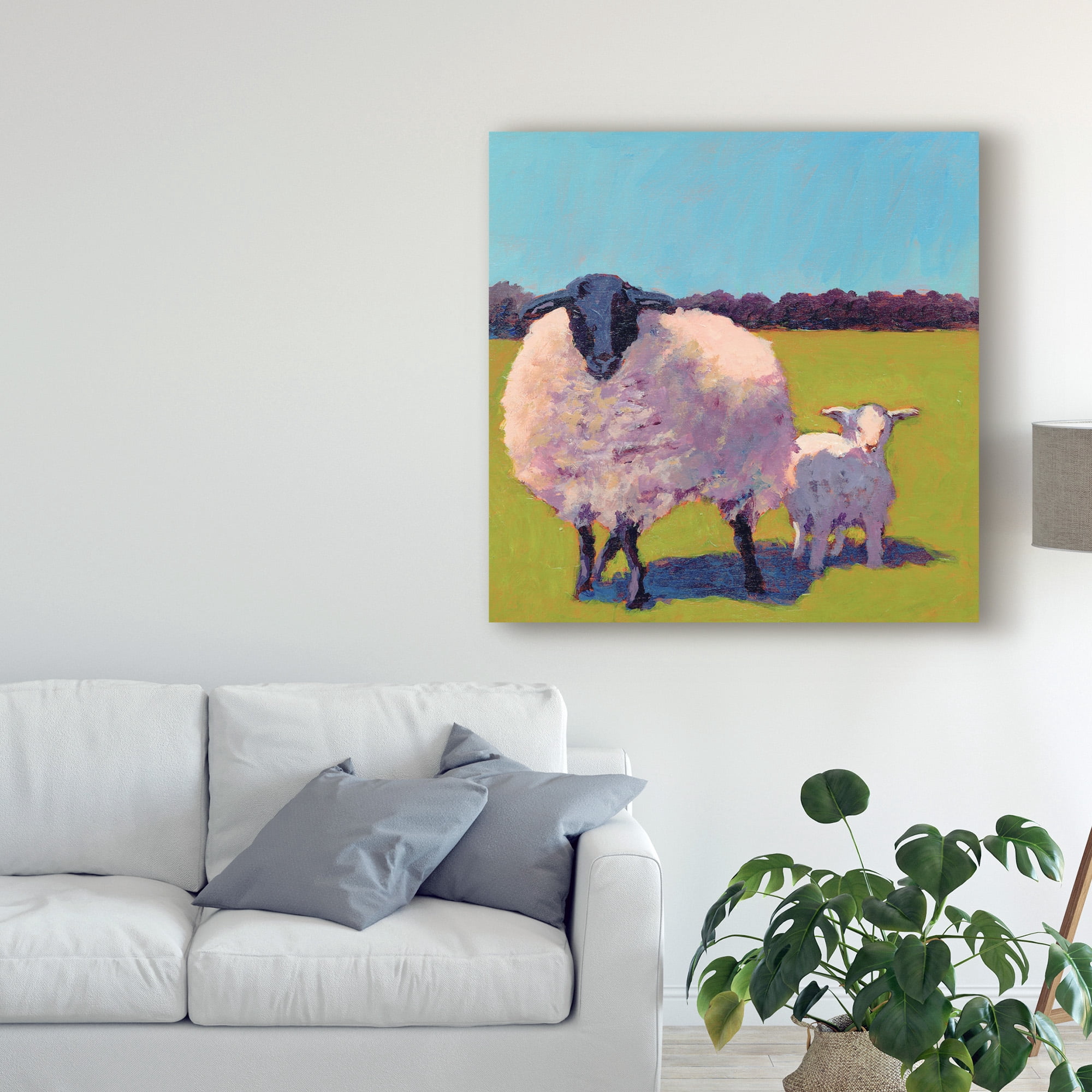 Trademark Fine Art 'Sheep Pals III' Canvas Art by Carol Young