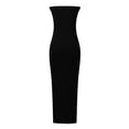 thumbnail image 7 of Women Summer Maxi Dress Elegant Bodycon Long Tube Top Side Slit Party Wedding Guest Casual Dress 2025 Vacation Dress Stylish Beach Sundress, 7 of 7