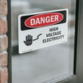thumbnail image 4 of High Voltage Electricity OSHA Danger Vinyl Decal Label 24 Inch x 18 Inch - 5 Pack, 4 of 6