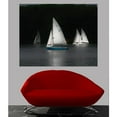 thumbnail image 2 of Wallhogs Batie's Sailboats Glossy Poster, 2 of 2
