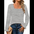 thumbnail image 1 of Blusas Tipo Túnica de Larga Abullonada con Cuello Cuadrado para Mujer, Estilo Casual y Moderno para Otoño XXL, 1 of 7