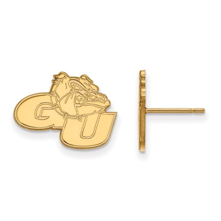 Sterling Silver w/GP LogoArt Gonzaga University Small Post Earrings Sterling Silver Earrings