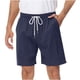 thumbnail image 2 of pstuiky Hombres bajos, Pantalones cortos de verano para hombre, informales y cómodos, con bolsillo y cintura elástica y cordón ajustable. Pantalones cortos deportivos para hombre, 2 of 6